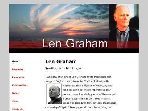 Len Graham - Traditional Irish Folk Singer