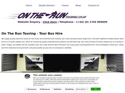 Tour Bus Hire, Sleeper bus tours, Band buses and Nightliner coaches.