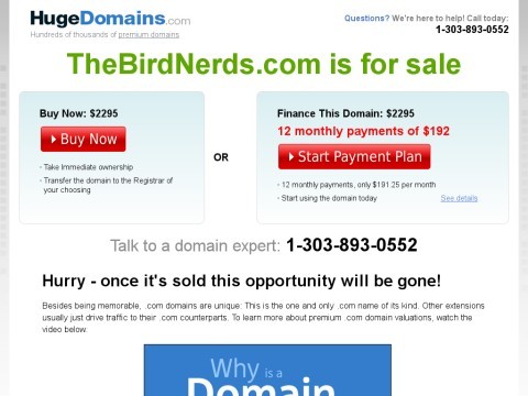 The Bird Nerds- Your resource for bird related information