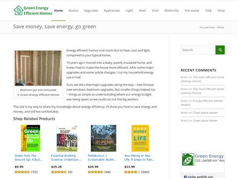 Green Energy Efficient Homes - Save Money and Go Green