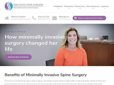 Spine Surgery in Hackettstown New Jersey  | Back Pain Surgeon NJ
