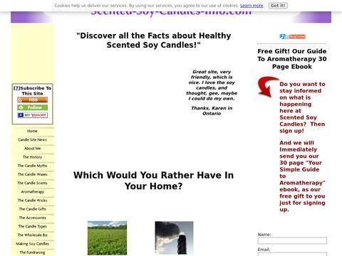 Scented Soy Candles Info Center