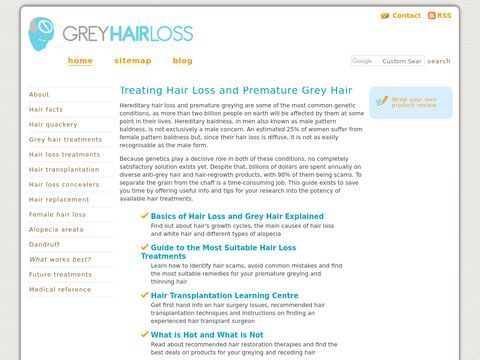 Grey Hair and Hair Loss Treatments
