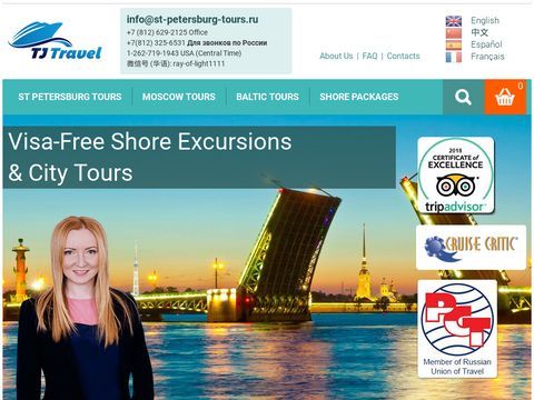 Shore Excursions and Tours in St Petersburg Russia with TJ Travel