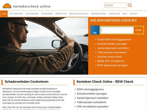Kenteken Check Online - RDW Check