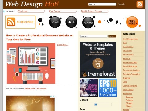 Web Design Hot! - All Free Web Design Resources