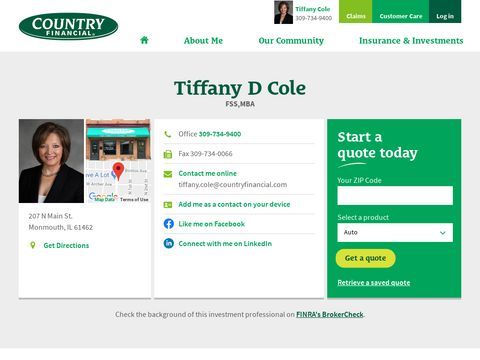 Tiffany D Cole - COUNTRY Financial