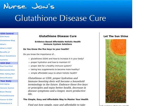 Glutathione Disease Cure, Health Wellness, Anti-aging, Natural Cure Resource