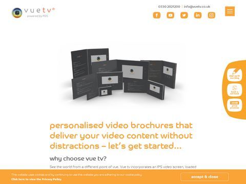 VueTV Video Brochures & Video in Print