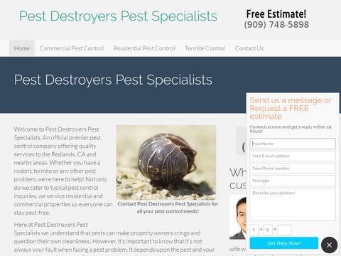 Pest Destroyers Pest Specialists
