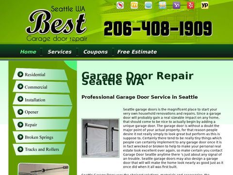 Best Garage Door Repair Seattle