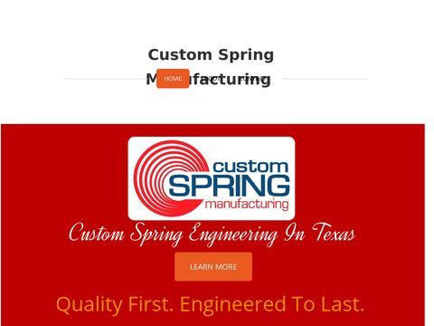 Custom Spring Manufacturing