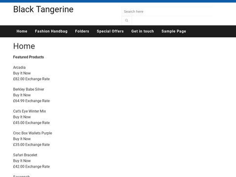 Blacktangerine for fashion handbags in the UK