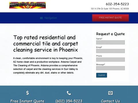 Carpet, Upholstery and Tile Cleaning located in Phoenix, Arizona