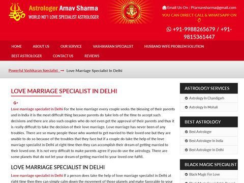 Love Marriage Specialist in Delhi