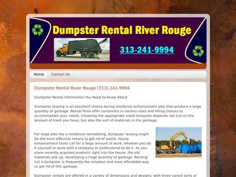 Dumpster Rental River Rouge