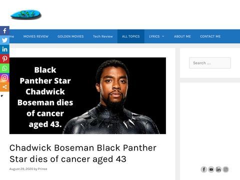 CaptchaChadwick Boseman Black Panther Star dies