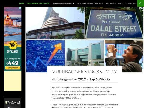 Multibagger Stocks For 2016 India - FREE Picks
