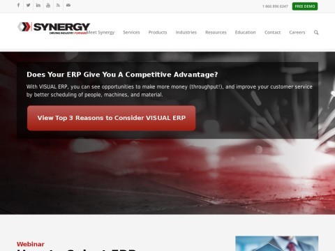 VISUAL ERP Manufacturing Software - Synergy Resources