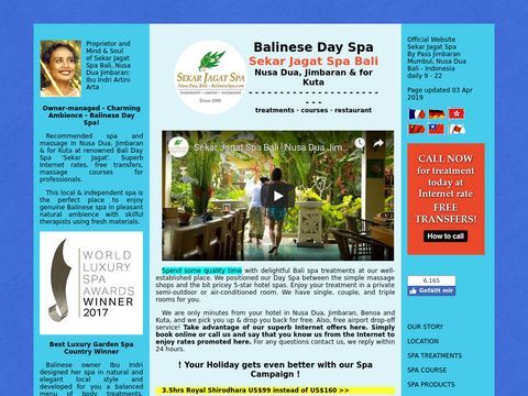 Sekar Jagat Spa in Bali Nusa Dua, Jimbaran, Benoa & for Kuta | Official English Website
