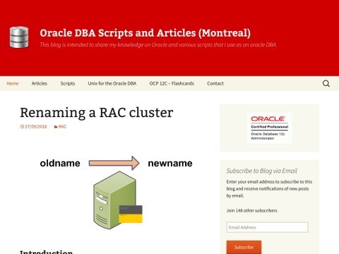 Oracle DBA Scripts and Articles
