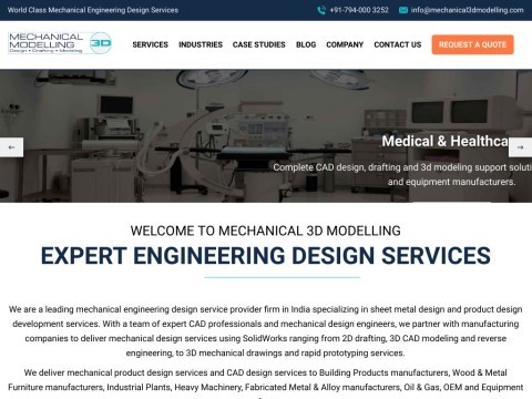 3D CAD Modeling, CAD Conversion, CAD Design Services