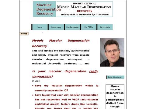 Exceptional Macular Degeneration Recovery using Ayurveda