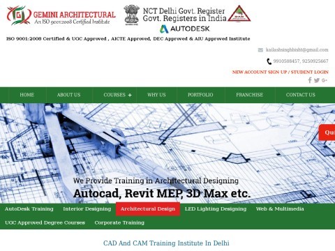 Architectural Designing Institutes & Course-Delhi, Interior Designing Institute-Delhi, 3D Animation Institute-Delhi, Autocad, Revit, Catia V5 Courses- South Delhi