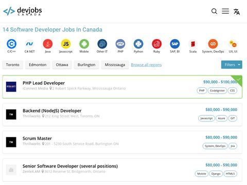 DevJobsCanada - Find Software Engineer Jobs in Canada