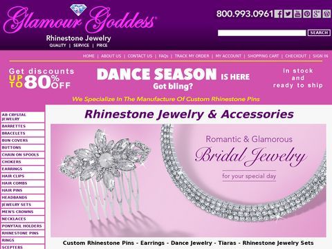 Rhinestone Jewelry |  GlamourGoddessJewelry.com 