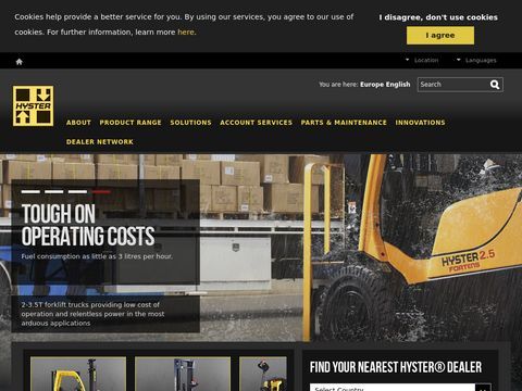 Lift trucks in Europe, Middle East and Africa from Hyster