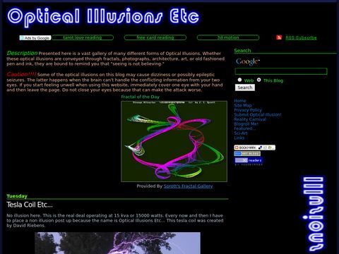 Optical Illusions Etc: free, scary, word & picture optical i