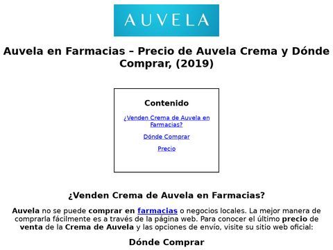 Auvela en Farmacias