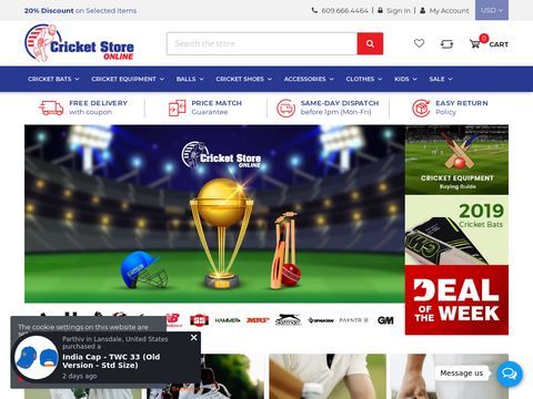 cricket store online usa