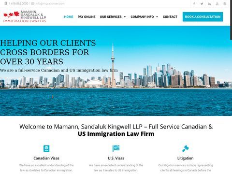 Mamann, Sandaluk & Kingwell LLP - Canadian Immigration Lawye