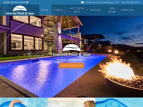 Designing & Building Kelowna Pools & Hot Tubs - Interior Pool and Spa