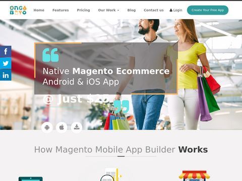 Magento Ecommerce Mobile app OnGoBuyo