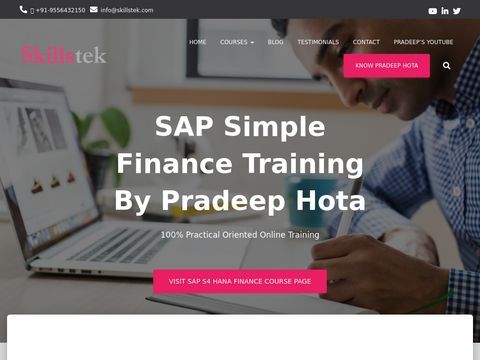 Skillstek - Best SAP Simple Finance Training By Pradeep Hota