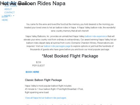 Napa Valley Balloons, Inc