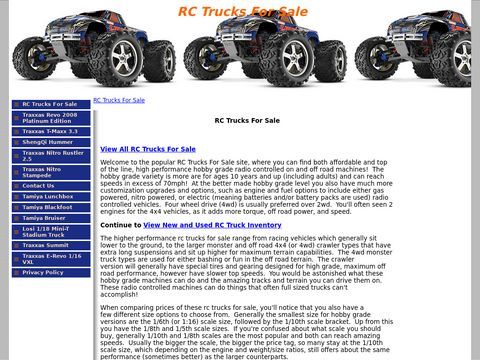 RC Trucks For Sale