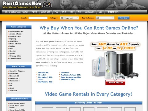 Rent Video Games Online for Wii, PS3, Xbox 360, PS2 & More