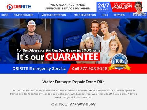 Water Extraction and Restoration - Residential and Commercial Emergency Flooding, Mold and Mildew Cleanup | DriRite