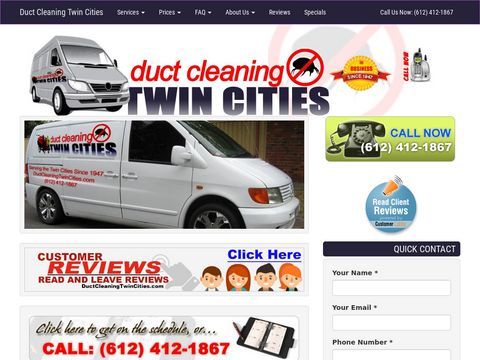 Duct Cleaning Twin Cities, Minneapolis Furnace and Duct Cleaning