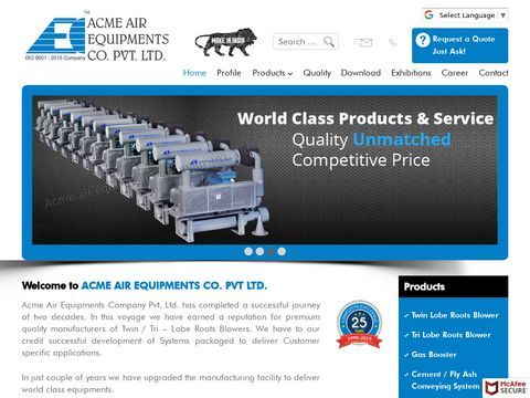 Acme Air Equipments Company Pvt. Ltd.