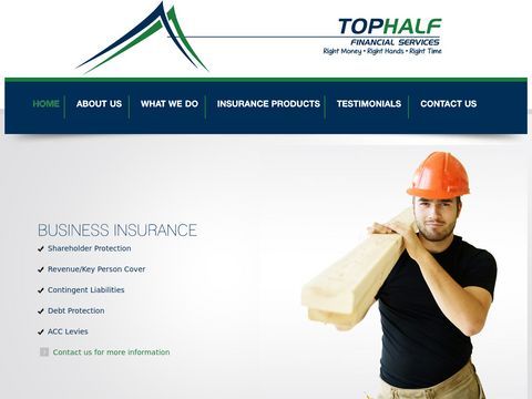 Top Half, Financial, Services | Life, Health, Medical, Insurance | Whangarei, Auckland