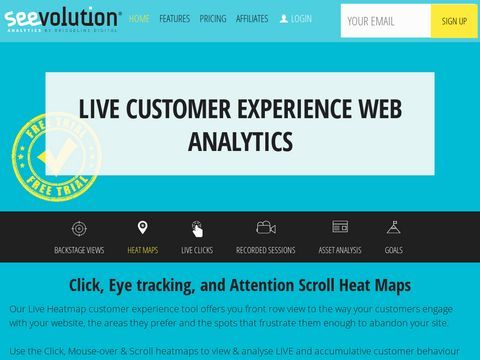 Free Real Time Web Analytics, Website Heatmaps, Monitoring