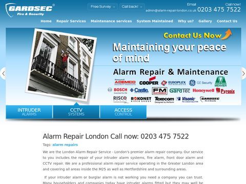 Alarm Repair in London