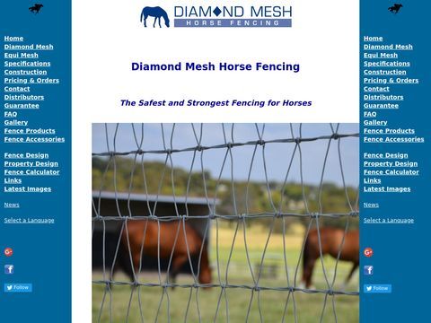 Diamond Mesh Horse Fencing