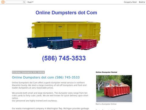 Online Dumpsters dot Com