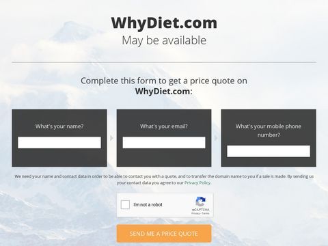WhyDiet – Maintain a Healthy Lifestyle with Help